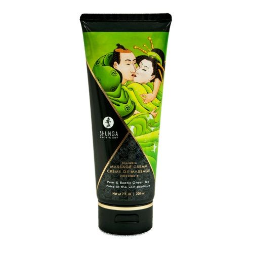 Массажный крем для тела с ароматом груши и зелёного чая Pear   Exotic Green Tea - 200 мл. - Shunga - купить с доставкой в Ельце