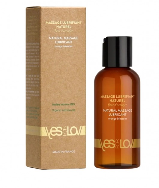 Натуральная массажная смазка Natural Lubricant Orange Blossom - 100 мл. - YESforLOV - купить с доставкой в Ельце