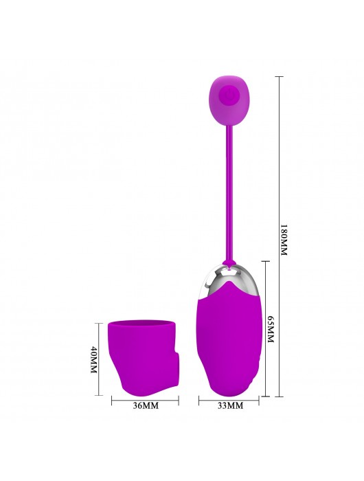 Лиловое интерактивное виброяйцо Kaila - Baile