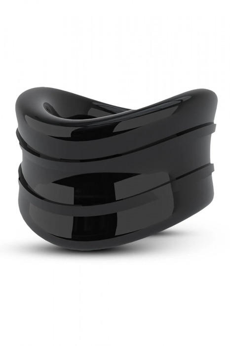 Черное эрекционное кольцо на мошонку Beef Ball Stretcher Snug - Blush Novelties - в Ельце купить с доставкой