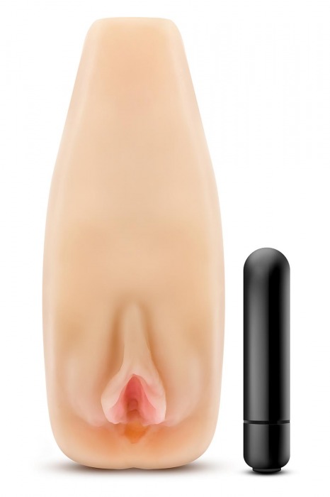 Мастурбатор-вагина с вибрацией Soft   Wet Natasha Realistic Beige Masturbator - Blush Novelties - в Ельце купить с доставкой