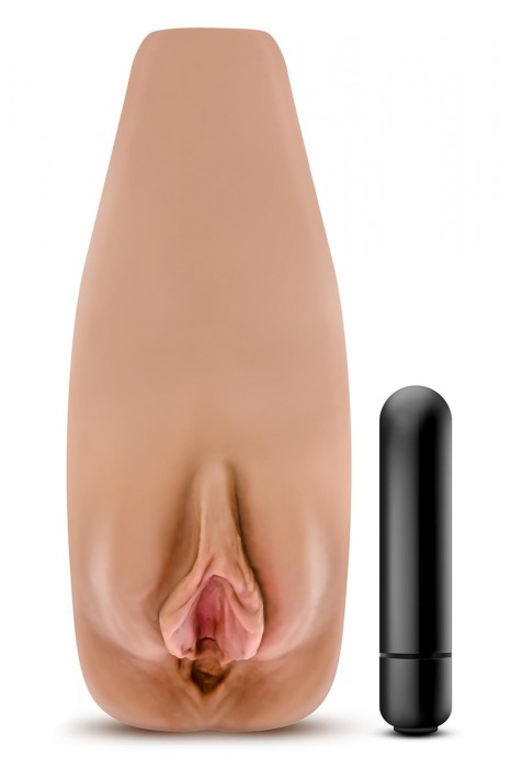 Маструбатор-вагина с вибрацией Soft   Wet Renata Realistic Tan Masturbator - Blush Novelties - в Ельце купить с доставкой