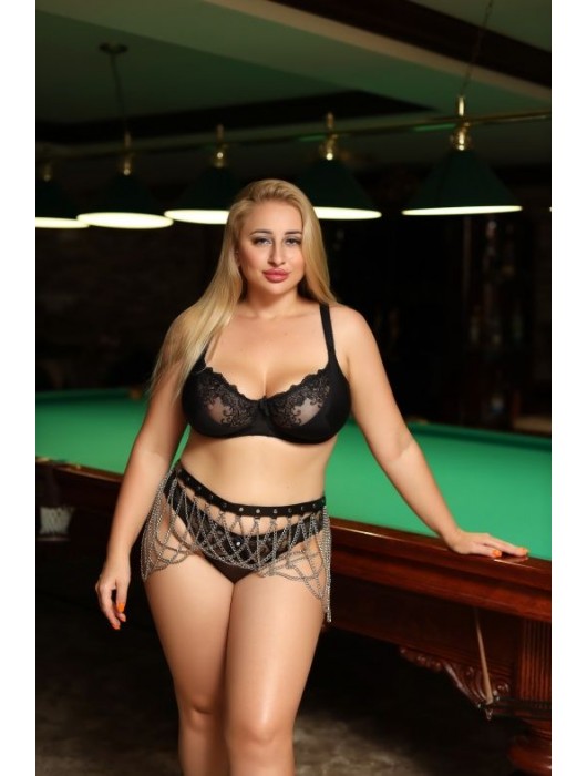 Черно-серебристый пояс-юбочка plus size Efra - БДСМ Арсенал - купить с доставкой в Ельце