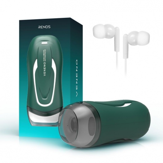 Зеленый вибромастурбатор с голосовым сопровождением Veneno - Rends - в Ельце купить с доставкой