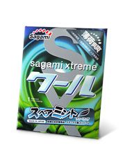 Презерватив Sagami Xtreme Mint с ароматом мяты - 1 шт. - Sagami - купить с доставкой в Ельце