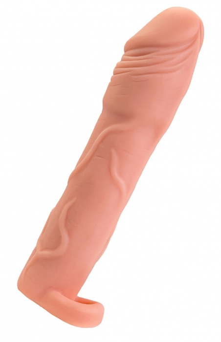 Телесная удлиняющая насадка с подхватом - 19 см. - ToyFa - в Ельце купить с доставкой