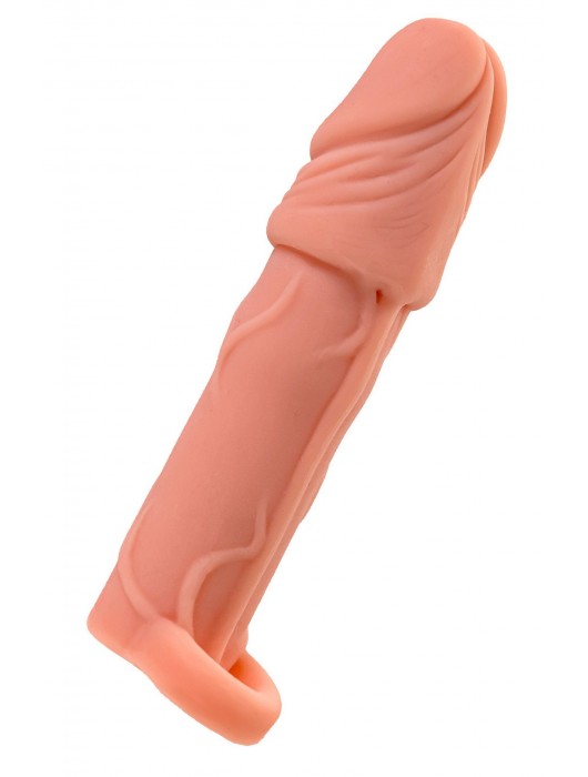 Телесная удлиняющая насадка с подхватом - 16 см. - ToyFa - в Ельце купить с доставкой