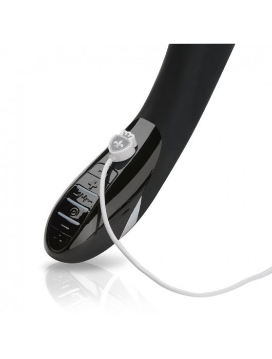 Вибратор с электростимуляцией Sizzling Simon Black Edition - 27 см. - MyStim - купить с доставкой в Ельце