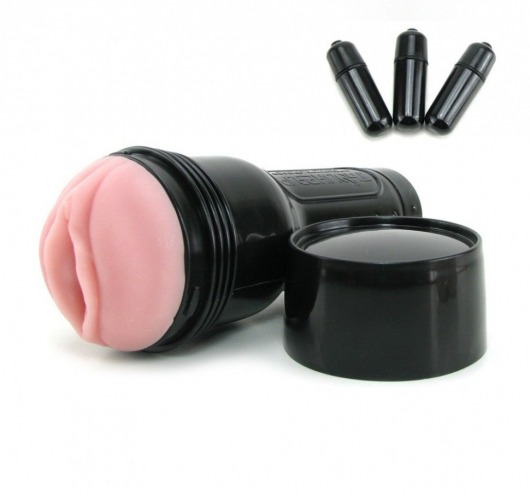 Мастурбатор-вагина Fleshlight - Vibro Pink Lady Touch с вибрацией - Fleshlight - в Ельце купить с доставкой