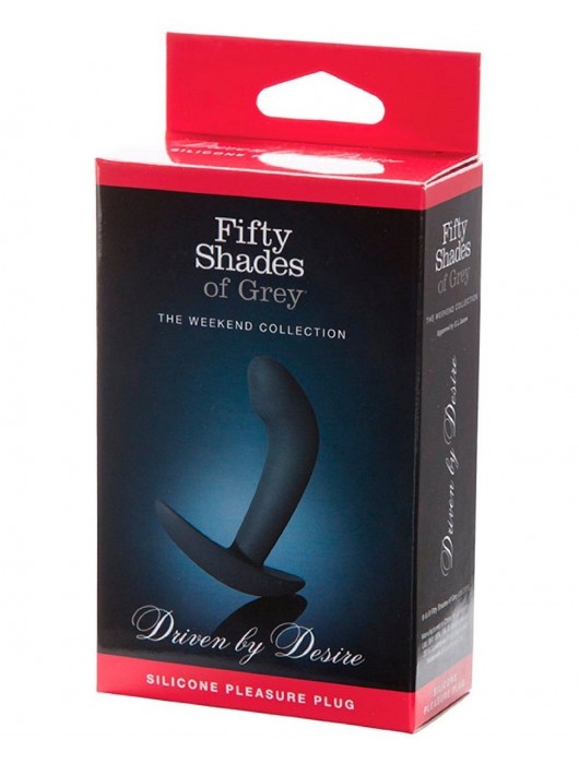 Анальная пробка Driven by Desire Silicone Butt Plug - 9 см. - Fifty Shades of Grey - в Ельце купить с доставкой