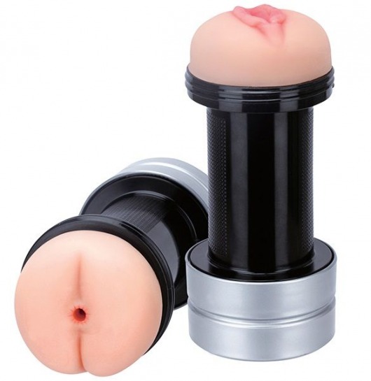 Мастурбатор 2-в-1 REALSTUFF 2 IN 1 HUMMER ANUS   VAGINA: вагина и анус - Dream Toys - в Ельце купить с доставкой