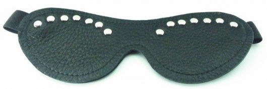 Черная маска с декором - БДСМ Арсенал - купить с доставкой в Ельце