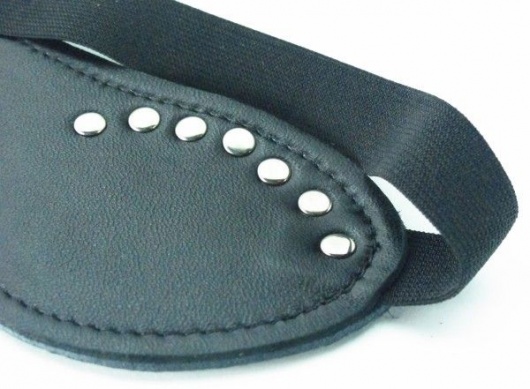 Черная маска с декором - БДСМ Арсенал - купить с доставкой в Ельце