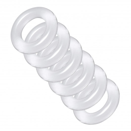 Комплект из 6 прозрачных эрекционных колец Ring Master Custom Ball Stretcher Kit - XR Brands - в Ельце купить с доставкой