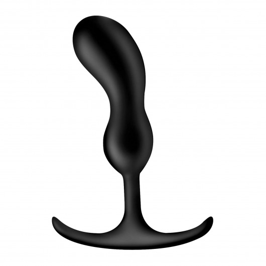 Черный массажер простаты с утяжелителями Premium Silicone Weighted Prostate Plug Medium - 16,3 см. - XR Brands - в Ельце купить с доставкой