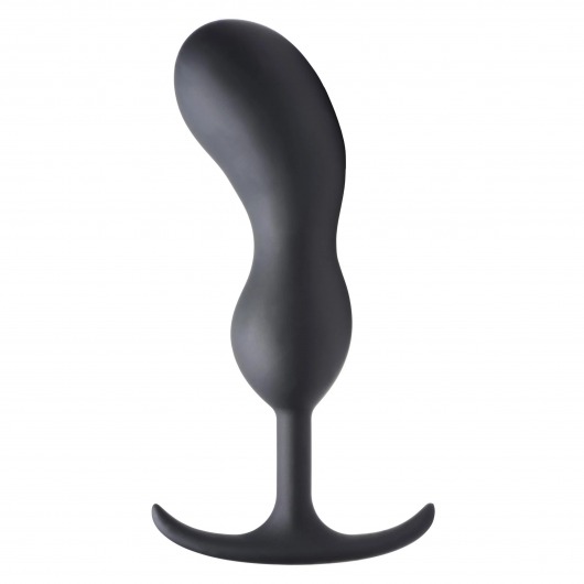 Черный массажер простаты с утяжелителями Premium Silicone Weighted Prostate Plug XL - 20,8 см. - XR Brands - в Ельце купить с доставкой