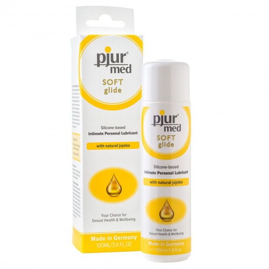 Силиконовый лубрикант с жожоба pjur MED Soft glide - 100 мл. - Pjur - купить с доставкой в Ельце