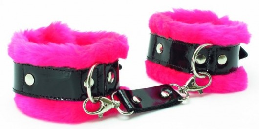 Розовые наручники с мехом BDSM Light - БДСМ Арсенал - купить с доставкой в Ельце