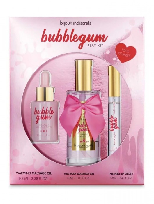 Набор средств для массажа и ласк Bubblegum Play Kit - Bijoux Indiscrets - купить с доставкой в Ельце