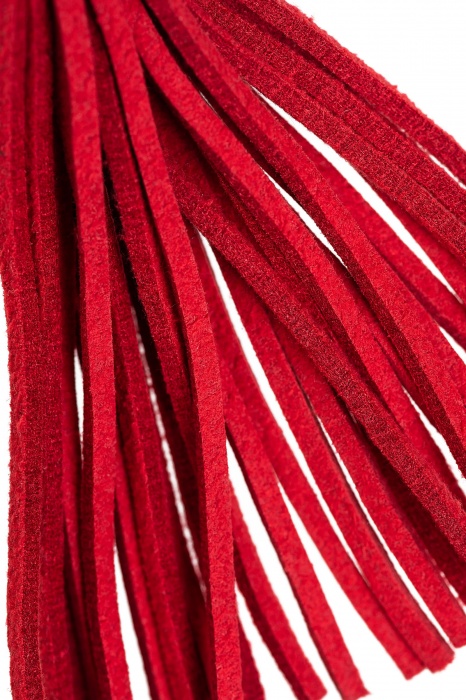 Зажимы на соски «Вилки» с красными кисточками из замши - Pecado - купить с доставкой в Ельце