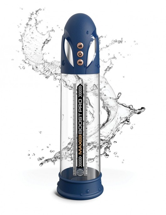 Синяя вакуумная автоматическая помпа Max Boost Pro Flow - Pipedream - в Ельце купить с доставкой