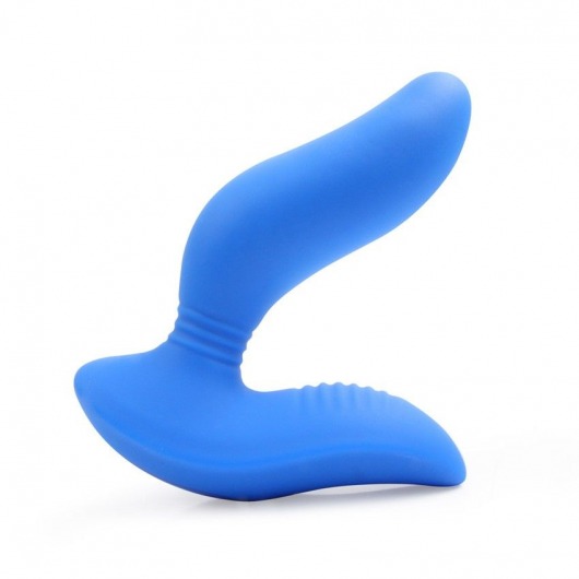 Синий вибромассажер простаты 3,5’’ Curve P-spot Massager - 12 см. - Erokay - в Ельце купить с доставкой