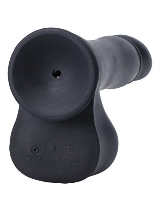 Черная мини-машина на присоске Piston Thruster - Doc Johnson - купить с доставкой в Ельце