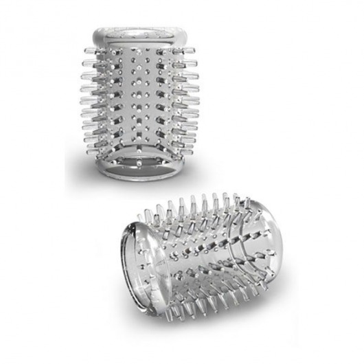 Прозрачная насадка с шипами STAY HARD COCK SLEEVE 01 CLEAR - Blush Novelties - в Ельце купить с доставкой