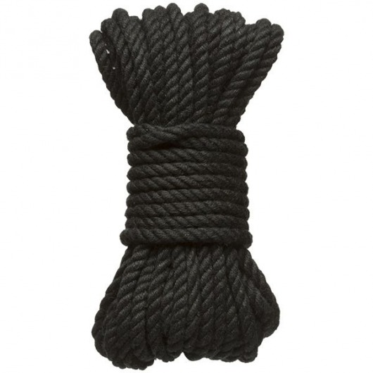 Черная верёвка для связывания и фиксации Bind Tie - 9,14 м. - Doc Johnson - купить с доставкой в Ельце