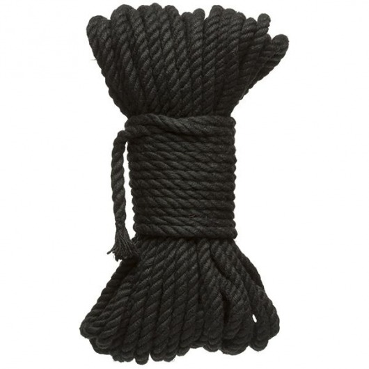 Черная верёвка для связывания и фиксации Bind Tie - 15,24 м. - Doc Johnson - купить с доставкой в Ельце
