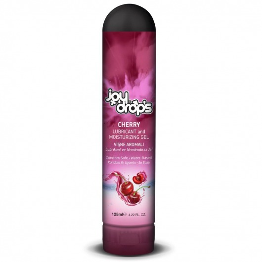Смазка на водной основе Cherry с ароматом вишни -  125 мл. - JoyDrops - купить с доставкой в Ельце