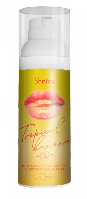 Интимная гель-смазка Shefox Premium «Тропический банан» - 50 мл. - Shefox - купить с доставкой в Ельце