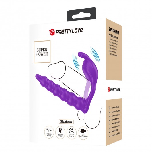 Лиловая насадка для двойного проникновения Blackney - Baile - купить с доставкой в Ельце