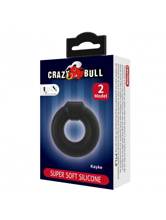 Черное эрекционное кольцо Kayke - Baile - в Ельце купить с доставкой