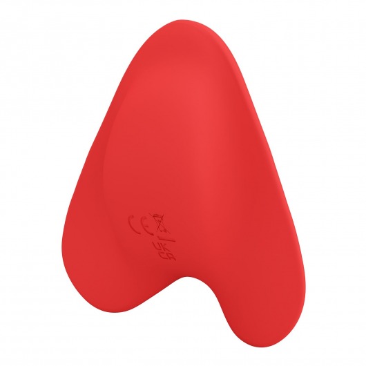 Красный вибратор на палец Carnation - Baile