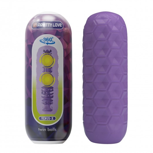 Фиолетовый мастурбатор Venus-X Twin balls - Baile - в Ельце купить с доставкой