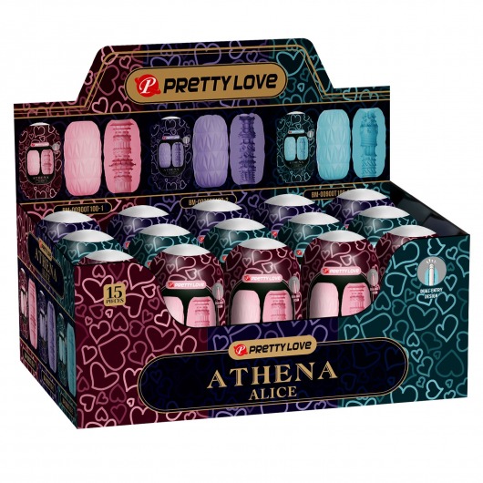 Набор из 15 мастурбаторов Athena Alice - Baile - в Ельце купить с доставкой