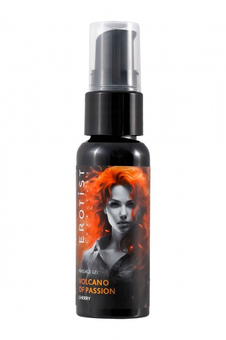 Гель с эффектом вибрации Volcano Of Passion со вкусом вишни - 25 мл. - Erotist Lubricants - купить с доставкой в Ельце