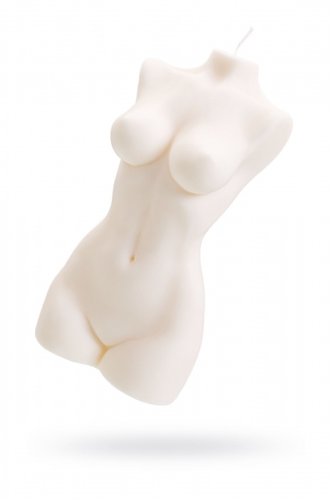Белая интерьерная свеча в форме женского торса - 850 гр. - Pecado - купить с доставкой в Ельце