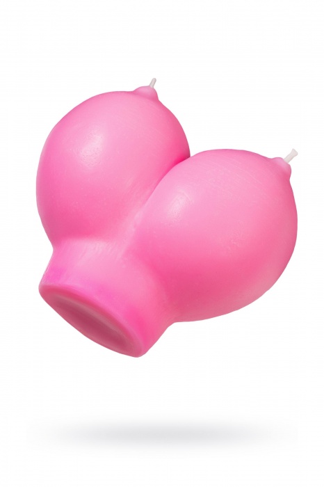 Розовая свеча «Сиськи» - 150 гр. - Pecado - купить с доставкой в Ельце