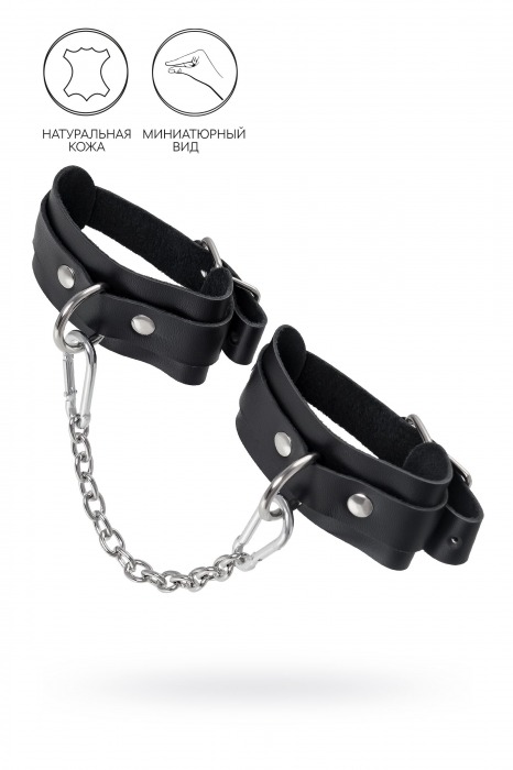 Черные мини-оковы со скруглёнными углами - Pecado - купить с доставкой в Ельце