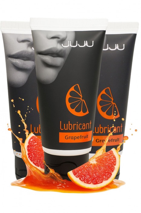 Набор из 3 съедобных лубрикантов JUJU со вкусом грейпфрута - JuJu - купить с доставкой в Ельце