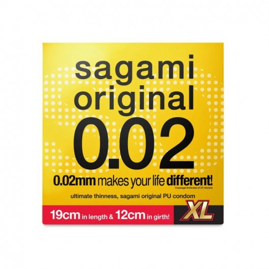 Презерватив увеличенного размера Sagami Original 0.02 XL-size - 1 шт. - Sagami - купить с доставкой в Ельце