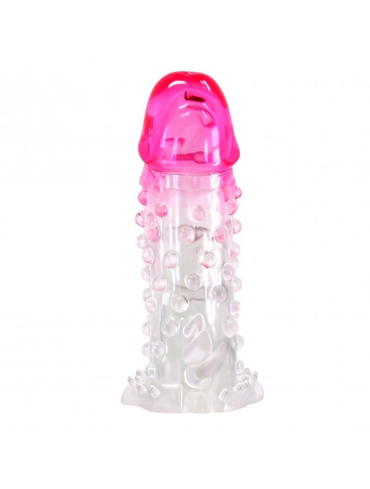 Прозрачно-розовая насадка на пенис Wilford - 13,5 см. - Baile - в Ельце купить с доставкой