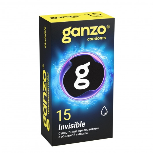 Супертонкие презервативы Ganzo Invisible - 15 шт. - Ganzo - купить с доставкой в Ельце
