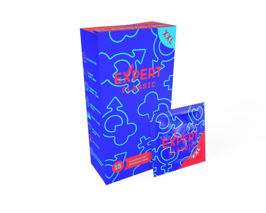 Презервативы увеличенного размера Expert Classic XXL - 15 шт. - Expert - купить с доставкой в Ельце