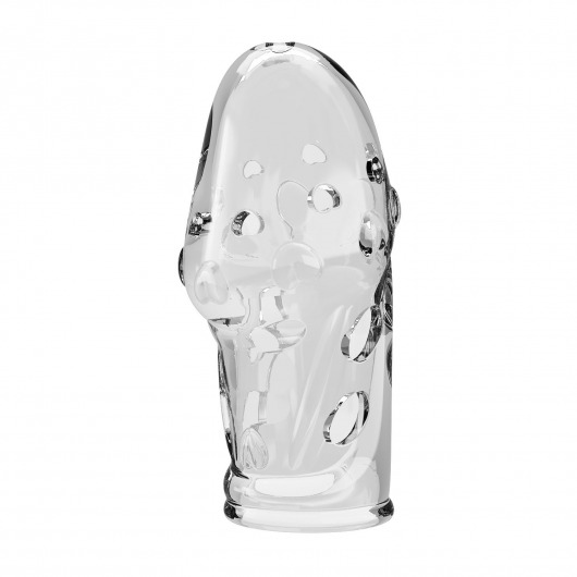 Прозрачная насадка на пенис Booker - 8 см. - Baile - в Ельце купить с доставкой