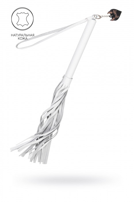 Белая кожаная плеть - 50 см. - Pecado - купить с доставкой в Ельце