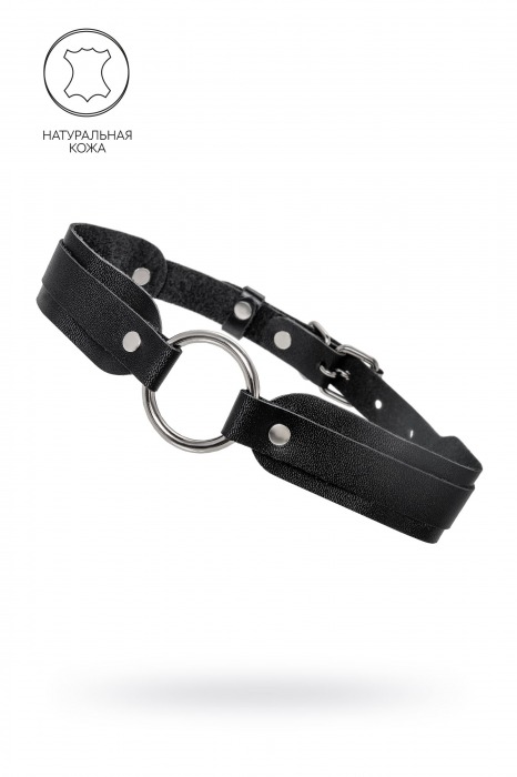 Черный кожаный чокер-ошейник со скруглёнными углами - Pecado - купить с доставкой в Ельце
