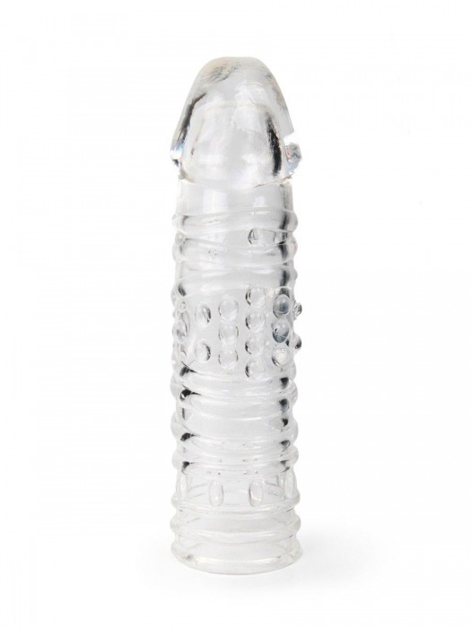 Прозрачная закрытая насадка на пенис - 17 см. - Sex Expert - в Ельце купить с доставкой